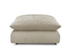 Hocker BOBOCHIC NEIL 100x100x45cm stoff mit textur beige