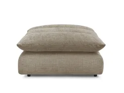 Hocker BOBOCHIC NEIL 100x100x45cm stoff mit textur taupe