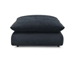Hocker BOBOCHIC NEIL 100x100x45cm stoff mit textur dunkelblau