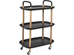 HOME DECO FACTORY Servierwagen KALEO 35.5 cm x 81 cm x 81 cm