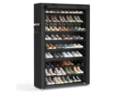 Schuhablage SONGMICS 50 Paar Schuhe 1 Tür black