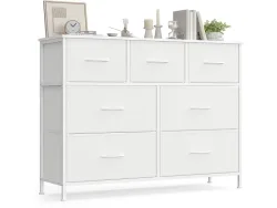 Kommode SONGMICS LIGHTY 7 Schubladen 30x98.8x73.7cm wolkenweiss melamin