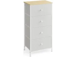 Kommode SONGMICS LIGHTY 4 Schubladen 30x45x92.3cm weiss melamin