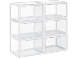 Schuhablage SONGMICS LIGHTY 6 Paar Schuhe 6 Türen durchsichtig