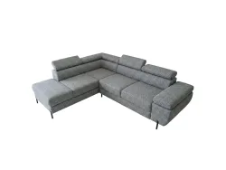 Ecksofa ALEXIA Stoff grau