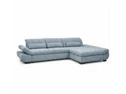 Ecksofa MALAGA Stoff blau