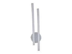 Eglo Wandlampe Valmora Weiss/Grau Aluminium/Kunststoff 12 cm 45 cm - Farbe: chrom/weiss - LED - Lichtfarbe: Warmweiss - Wandlampe- LED