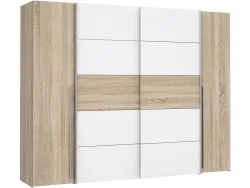 Schrank mit beiden Türarten SIENA eiche 4 Türen
