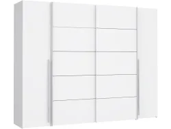 Schrank mit beiden Türarten SIENA weiss 4 Türen