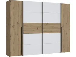 Schrank mit beiden Türarten SIENA artisan eiche 4 Türen