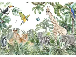 Tapete JUNGLE 2-teilig vliesfaser grün 208x146x1cm