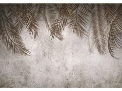 Tapete PALM 2-teilig vliesfaser hellgrau 254x184x1cm