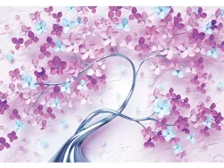 Tapete SPRING 2-teilig vliesfaser rosa 208x146x1cm