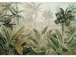 Tapete JUNGLE 2-teilig vliesfaser olivgrün 208x146x1cm