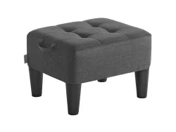 Aufbewahrungshocker SONGMICS 32x40x26cm edelstahl grau
