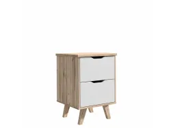 Nachttisch VANKKA 2 Schubladen 45x42x63.9cm eiche dekor