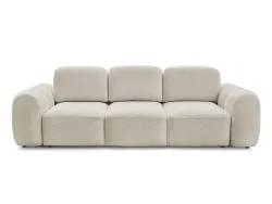 3er Sofa BOBOCHIC MONTAIGNE Boucle-Stoff beige