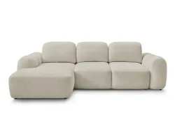 Ecksofa BOBOCHIC MONTAIGNE Boucle-Stoff beige