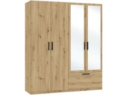 Schrank LITA artisan eiche 4 Türen 1 Schublade