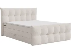 Boxspringbett ANGORA cream 180x200cm halbfest