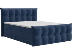 Boxspringbett ANGORA marine 180x200cm halbfest