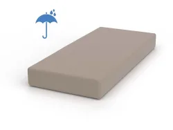 VELFONT Wasserdichtes Fixleintuch OSLO 140x200cm dunkelbeige