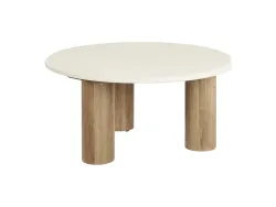 HOUSE NORDIC Couchtish FONDI 80x80x40cm rotbraun