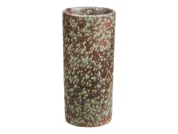 Vase 9.5x9.5x20cm dunkelbraun