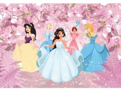 Tapete PRINCESSES 4-teilig vliesfaser rosa 416x290x1cm