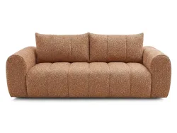 3er Sofa BOBOCHIC NESTY Stoff chiniert orange