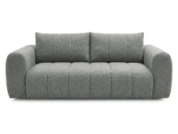 3er Sofa BOBOCHIC NESTY Stoff chiniert dunkelgrau