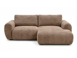 Ecksofa BOBOCHIC LUCIEN Cord-Stoff taupe