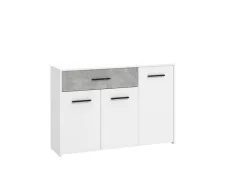 Kommode VARADERO 3 Türen 1 Schublade 33x119x80cm weiss melamin
