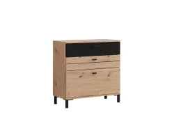 Kommode BITINIA 3 Schubladen 35x77x77.5cm artisan eiche melamin