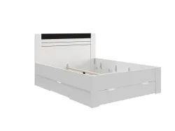 Bett BITINIA 160x200cm spanplatte weiss