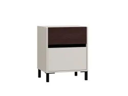 Nachttisch COLHIDA 2 Schubladen 48x40x59.5cm kaschmir melamin