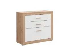 Kommode CARTENA 3 Schubladen 35x90x79cm artisan eiche melamin