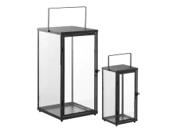 Set mit Laternen LANTERNE Schwarz