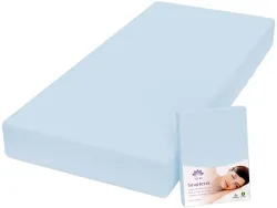 LOTUS Fixleintuch SOUPLESSE 200x220cm hellblau