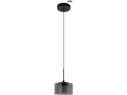 Hängelampe CHOLET 15x120cm 8W schwarz
