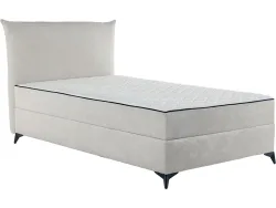 Kastenbett DALIA beige 120x200cm halbfest