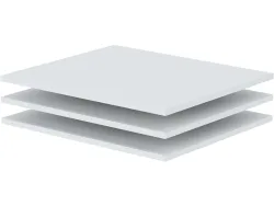 HILLUR Set 3 Tablare BIANCA