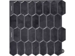 Selbstklebendes Rückwand-Set EDI 4-teilig plastik schwarz 30.5x30.5x0.1cm