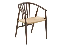 HOUSE NORDIC Stuhl AGUSTIN Seil dunkelbraun
