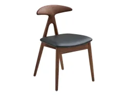 HOUSE NORDIC Stuhl LANUZA Synthetisches Leder rotbraun