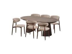 Set Tisch und 6 Stühle HOUSE NORDIC OSAKA