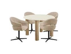 Set Tisch und 4 Stühle HOUSE NORDIC FONDI