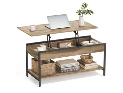 SONGMICS Couchtish RUSTIK 50x100x63cm braun