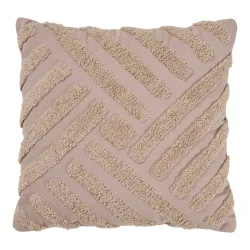 HOUSE NORDIC Kissen ALIMA 45x45cm sand gestreift