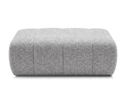 Sitzsack BOBOCHIC NESTY 60x114x42cm stoff chiniert hellgrau
